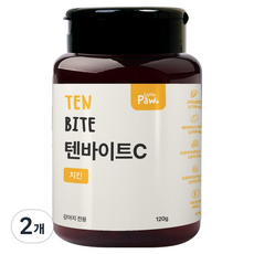 리틀포우 강아지 텐바이트 영양간식, 120g, 2개, C 치킨