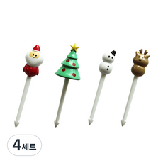 마루끼 크리스마스 도시락 픽 세트 MP236, 4개입, 4세트