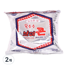 진한제과 옥수수 브이콘, 50g, 2개