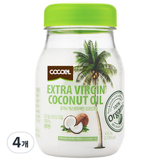 코코엘 엑스트라 버진 코코넛오일, 415ml, 4개