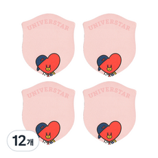 BT21 1단 점착메모지, 타타, 40매, 12개