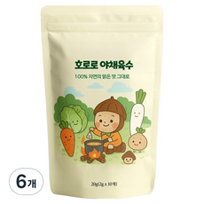 호로로 야채육수 티백, 20g, 6개