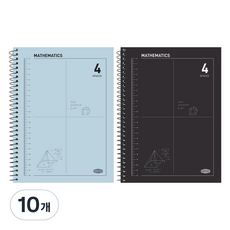 pinkfoot 3000 4分格數學練習本 韓文/筆記本, 隨機出貨, 10個