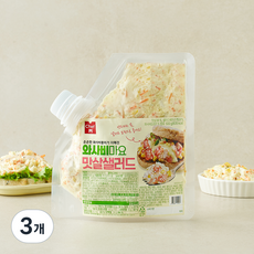 쉐프엠 와사비마요 맛살 샐러드, 500g, 3개