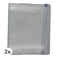 Lan CHYn 連勤牌文具 PP 26孔有耳圓型鐵夾附分段卡 LC-326 B5 275 x 222 x 27mm, 白色, 2個