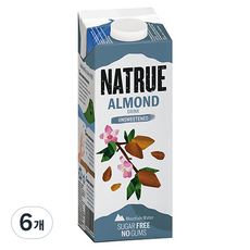 NATRUE 無糖杏仁飲, 6個, 1L