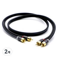 CableMate RCA 2線 - 2線 高級型 OFC 線材 3m, CM3724, 2個