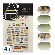 파셋 리얼아트 네일 스티커, ART188, 4개