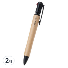 PILOT 百樂 Legno 2+1 0.7mm原子筆 + 0.5mm自動鉛筆 多功能筆, 木紋, 2個