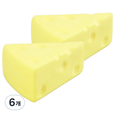 토이토 웨지치즈 스트레스 말랑 스퀴시 옐로 27g, 6개