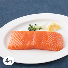 모위 프리미엄 생연어 횟감용 (냉장), 4개, 250g