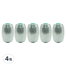 Silvercast 鉛錘 孔眼鉛錘 SCHS0925A, 4個, 5入
