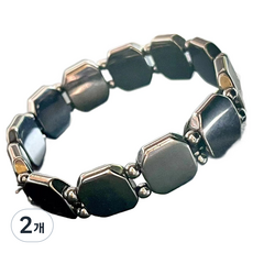 C-JAC 清爽磁力六角方形手鍊 18.5cm, 2個