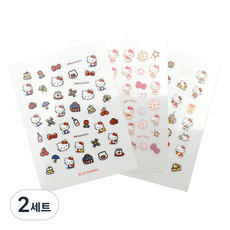 beautyhome 三麗鷗Hello Kitty美甲貼 3種組, 2個, 混合色