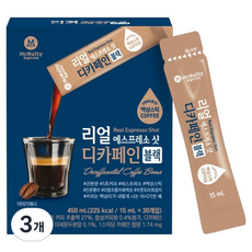 McNulty Coffee 真實義式濃縮低咖啡因黑咖啡液, 15ml, 3個, 30入