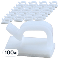 i-MATE 寬版電線整理夾固定器, 100個, 白色