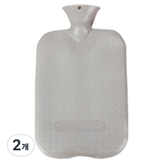 Homesprin 熱水保溫熱水袋 灰色 2L, 2個