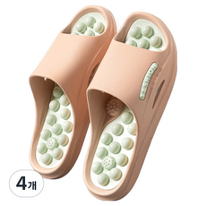 Allday 柔軟腳底指壓拖鞋 250~260mm, 4個, 粉紅色