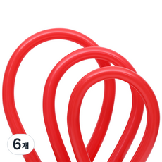 셈퍼텍스 요술풍선 160S 50p, 레드, 6개
