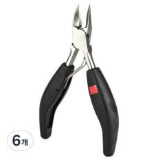 ZioBiz 趾甲專用鉗, 6個, 黑色