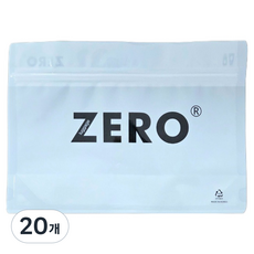 요리를그리다 다용도 진공 지퍼백 파우치 ZERO 25 x 18 cm, 특대(XL), 1개입, 20개