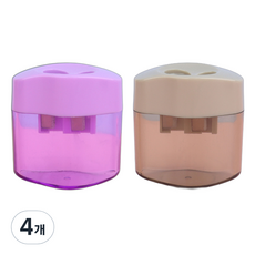 Black Tree 馬卡龍造型攜帶式削筆器, 隨機出貨, 4個