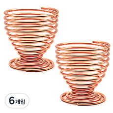 J&C LOCKS 粉撲收納盤, 玫瑰金 圓形, 6個