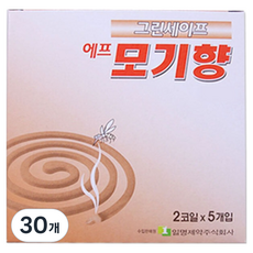 일명제약 그린세이프 에프 모기향 2코일 5p, 153g, 30개