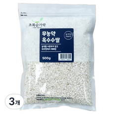 초록숟가락 무농약 옥수수쌀, 500g, 3개