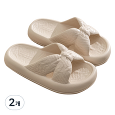 멍스터즈 예쁜 지압슬리퍼 230-235mm, 아이보리, 2개