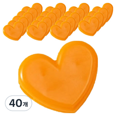 Moneyfull 愛心多功能角落夾, 橘色, 40個