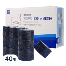 소다스쿨 최종변기 다이버 리필, 90g, 40개