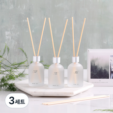 모던하우스 감성 미니어쳐 리미티드 리추얼 에디션 디퓨저 3종 세트, 이른아침 고요히,두드리는 빗소리,안개 낀 새벽숲길, 3개