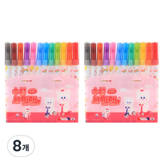 morning glory 12色水性簽字筆, 8個, 粉紅色