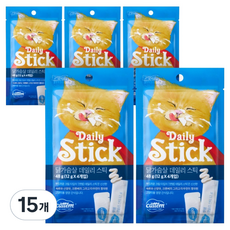 캣템 고양이 짜먹는 간식 데일리 스틱 4p, 48g, 15개, 치킨