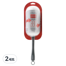 Milema Pico Duster 除塵器入門套件 短柄 + 補充裝 3 件, 除塵器（白色)，手柄（灰色), 2組