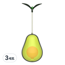 neozzang pet 貓咪玩具 酪梨不倒翁 嗅聞玩具 + 貓薄荷組合, 混合色, 3套
