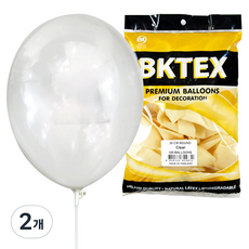 비케이라텍스 Party Club 일반풍선 30cm 50p, 클리어, 2개