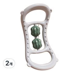 I'M TIGER 簡約按摩球兩用瑜珈環 瑜珈圈, 2個, 白色