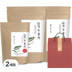 자연지애 대왕 볶은 작두콩차 선물세트, 작두콩차 300g x 2p + 60g, 2세트