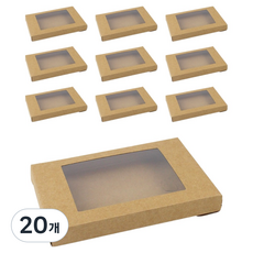 아이엔피 기프트 창상자 직12.5호 12.5 x 8.5 x 1.5 cm, 크라프트, 20개