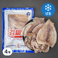김씨밥 손질 오징어 (냉동), 600g(3~5미), 4개
