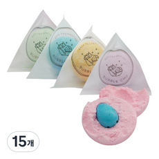 버블츄 탄산바스 탄산입욕제 소, 70g, 15개