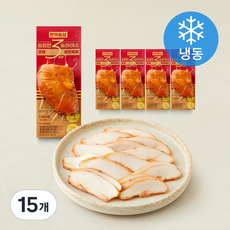 한끼통살 슬림 슬라이스 닭가슴살 훈제레드페퍼 (냉동), 100g, 15개, 1개입