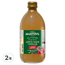 만토바 유기농 애플 사이다 비니거, 2개, 500ml
