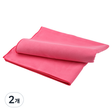 Dynamm 韓國製造 超細纖維 光觸媒 多用途 運動毛巾 40 x 90 cm, 紅色, 2個