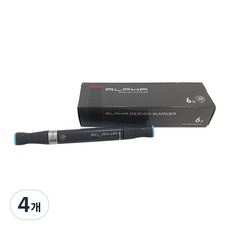 알파색채 디자인마카 B128 ProcessBlue 6p, 1색, 4개