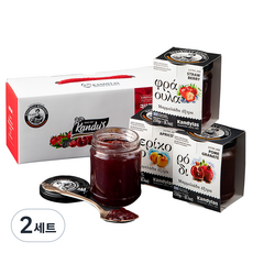 캔딜라스 지중해 과일잼 딸기 230g + 살구 230g + 석류 230g 3종 선물세트, 2세트