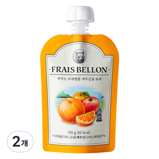 FRAIS BELLON 孩童水果泥, 濟州橘子, 100g, 2個