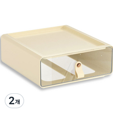 마벨인홈 모던 간편정리 서랍함, 아이보리, 2개